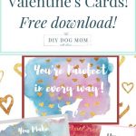 New Download! Dog Themed Valentine's Day Cards | Dog Blogger Friends   Free Printable Mothers Day Card From Dog