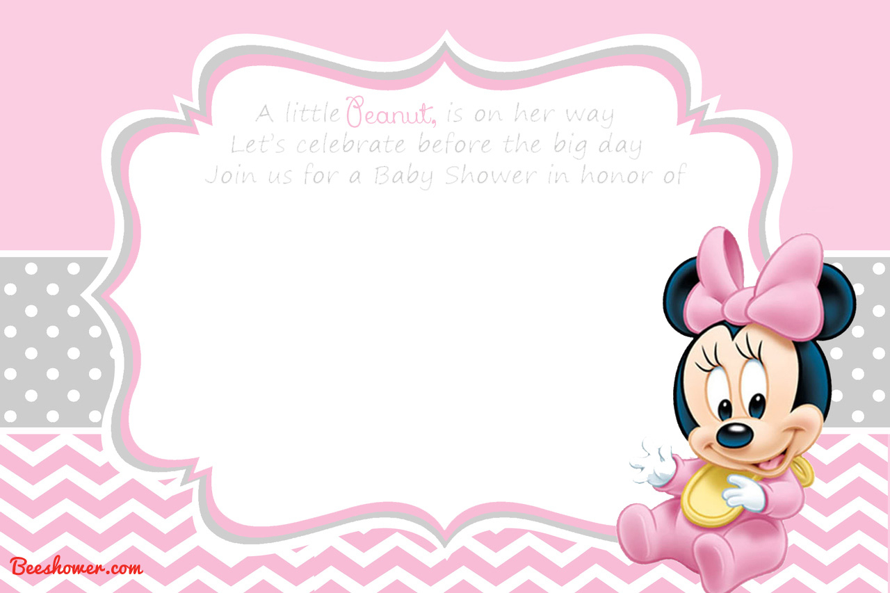 New Free Printable Mickey Mouse Baby Shower Invitation Wall Mounted - Free Printable Minnie Mouse Baby Shower Invitations