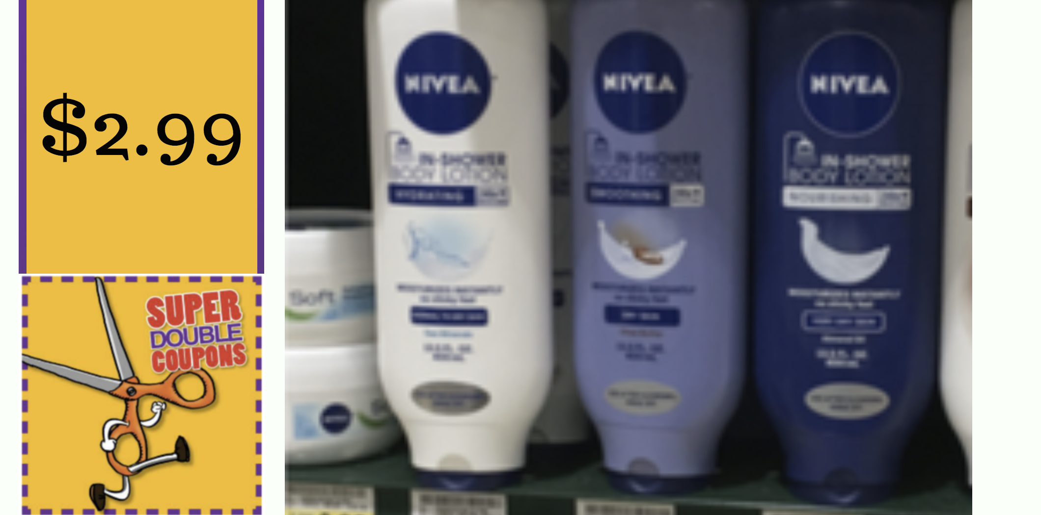 New Nivea In Shower Lotion Coupon + Super Doubles Deal - Moola - Free Printable Nivea Coupons