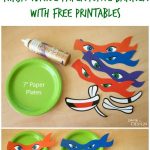 Ninja Turtle Paper Plate Banner With Free Printables | Party Favors   Free Printable Ninja Turtle Birthday Banner