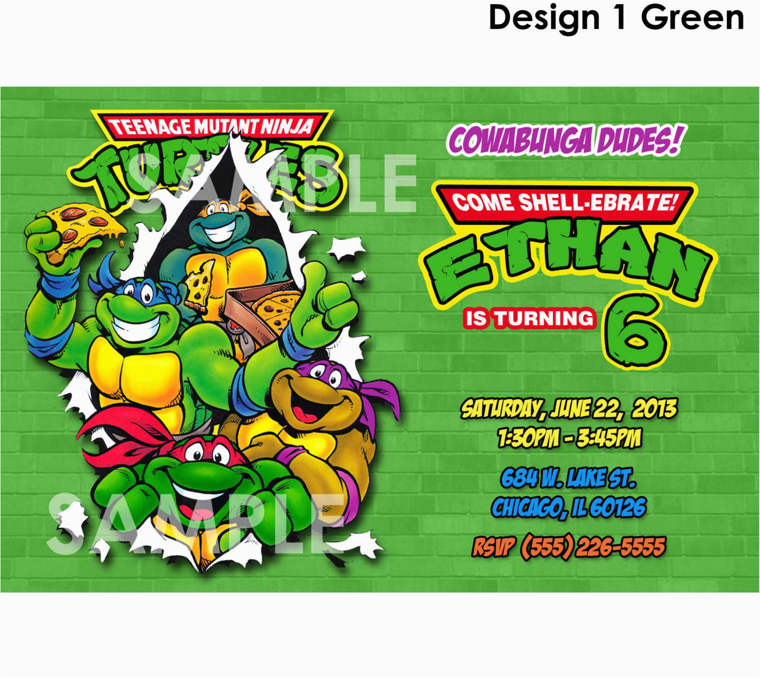 Ninja Turtles Birthday Invites Teenage Mutant Ninja Turtles Birthday - Free Printable Tmnt Birthday Party Invitations