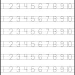 Number Tracing 1 10   Worksheet | Kindergarten Worksheets   Free Printable Counting Worksheets 1 10