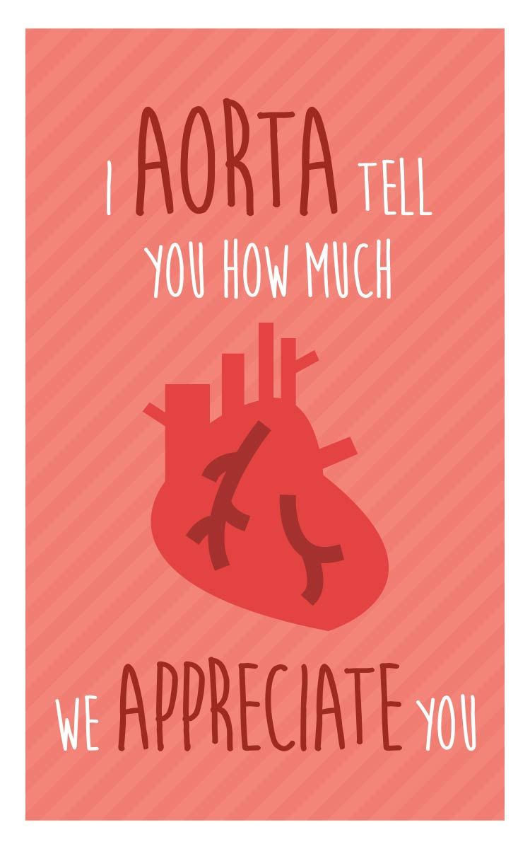 Nurse Week Appreciation Mini-Card - Printable Download - &amp;quot;i Aorta - Nurses Week 2016 Cards Free Printable