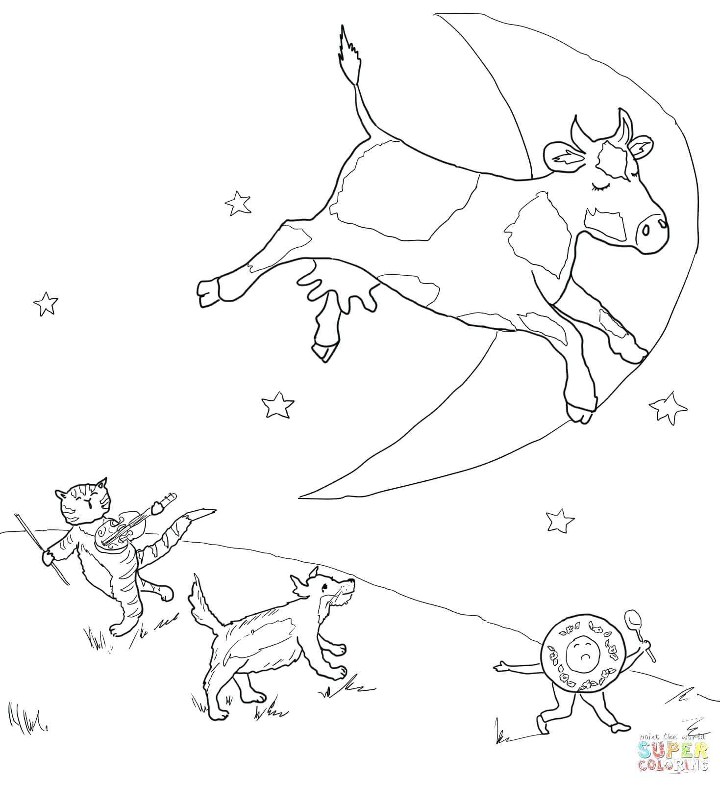 Nursery Rhyme Coloring Pages Hey Diddle Nursery Rhyme Coloring Pages - Free Printable Nursery Rhyme Coloring Pages