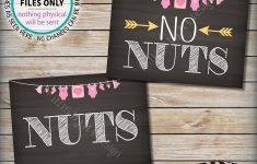 Printable Nut Free Signs