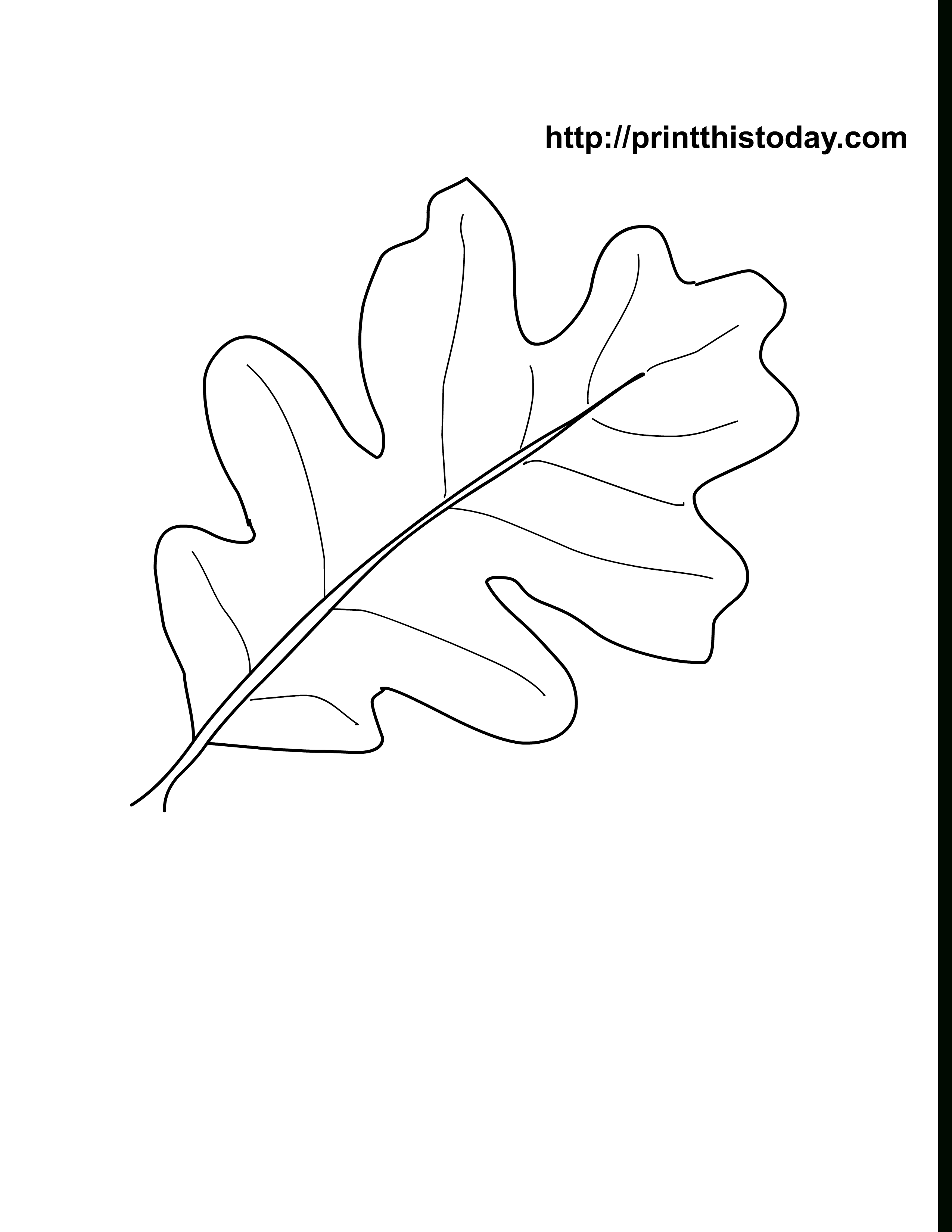 Oak Leaves Coloring Pages Printable | Craft Ideas | Pinterest | Leaf - Free Printable Leaf Template
