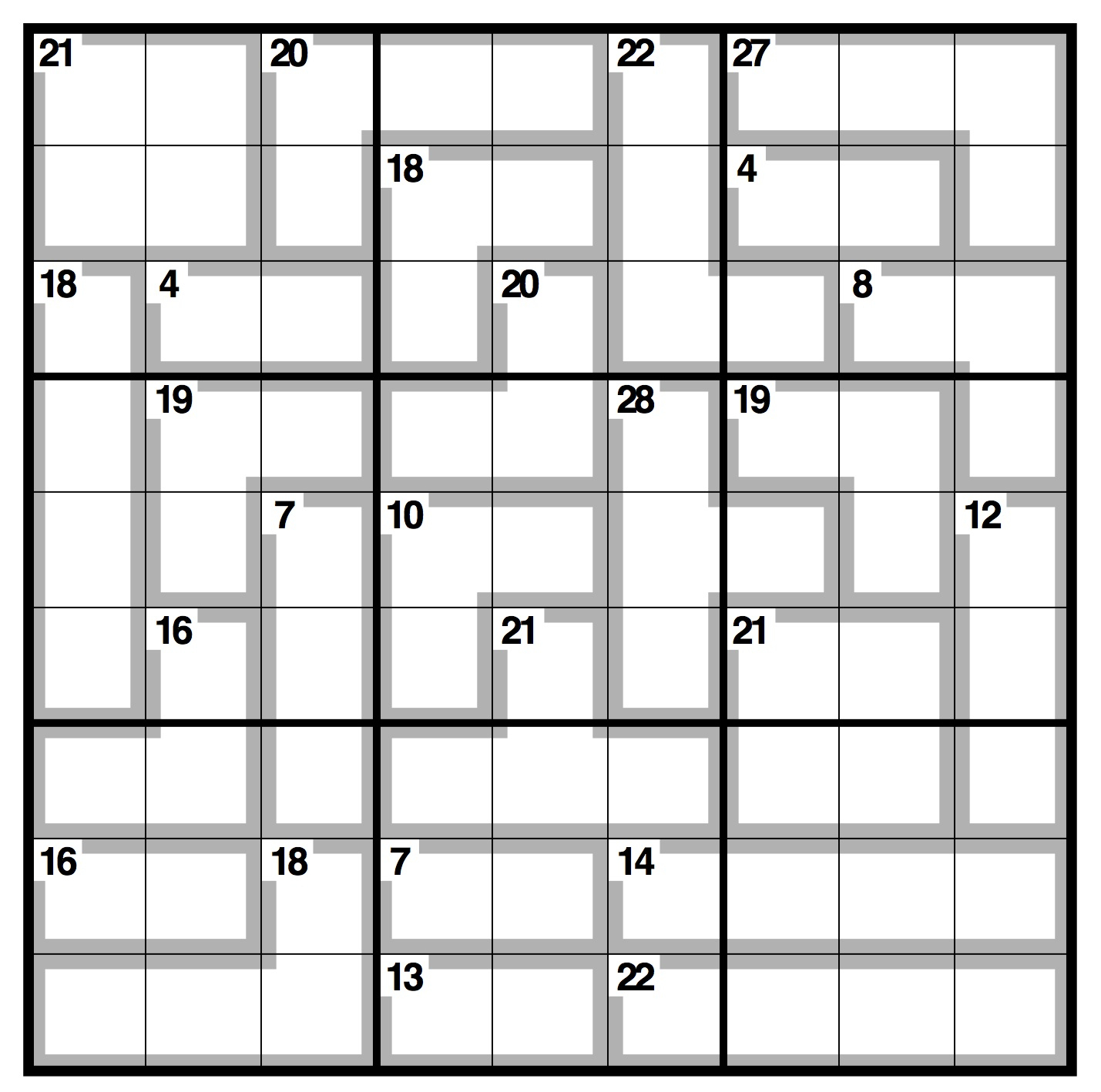 Observer Killer Sudoku | Life And Style | The Guardian - Killer Sudoku Free Printable