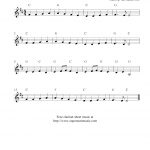 Ode To Joybeethoven, Free Clarinet Sheet Music Notes   Free Printable Christmas Sheet Music For Clarinet