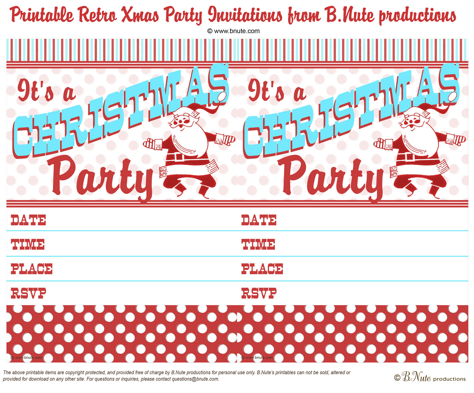 Office Christmas Invitation Templates Free Downloads Printable - Free Printable Christmas Party Flyer Templates