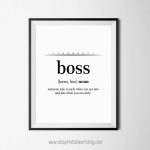 Office Poster Funny Office Quote Boss Definition Office | Etsy   Free Printable Funny Posters