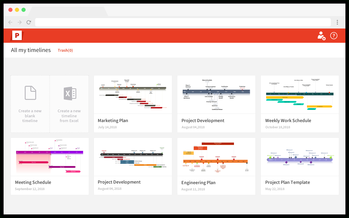 Office Timeline: Free Timeline Makers That Save You Hours Of Work - Free Timeline Creator Printable