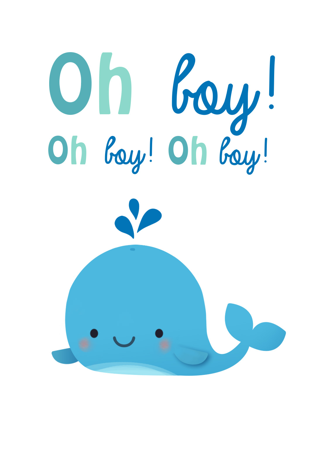 Oh Boy - Free Baby Shower &amp;amp; New Baby Card | Greetings Island - Free Printable Baby Boy Cards