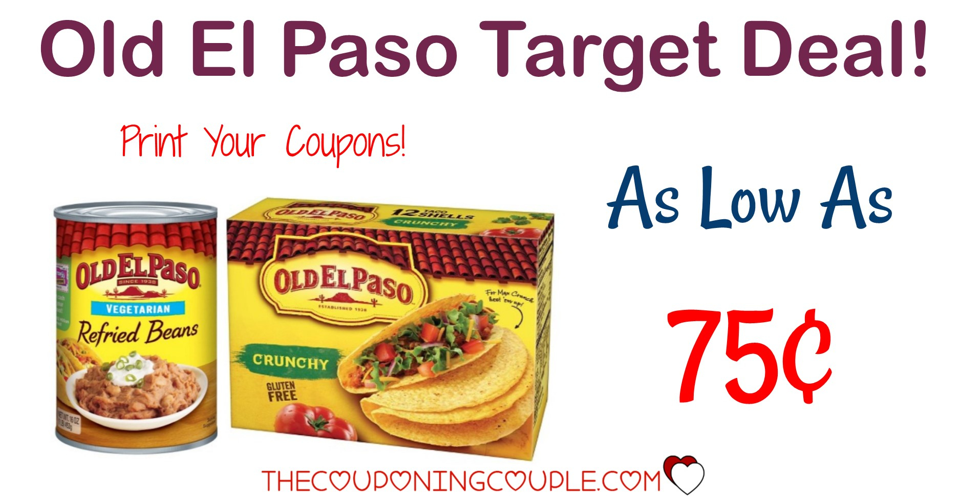 Old El Paso Coupon + *hot* Target Deal! $0.75 Taco Shells And $0.75 - Free Printable Old El Paso Coupons
