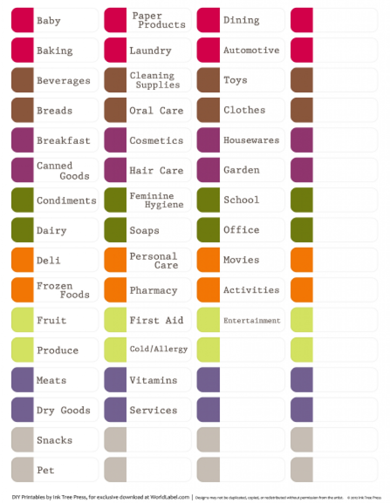 Free Printable File Folder Labels Free Printable