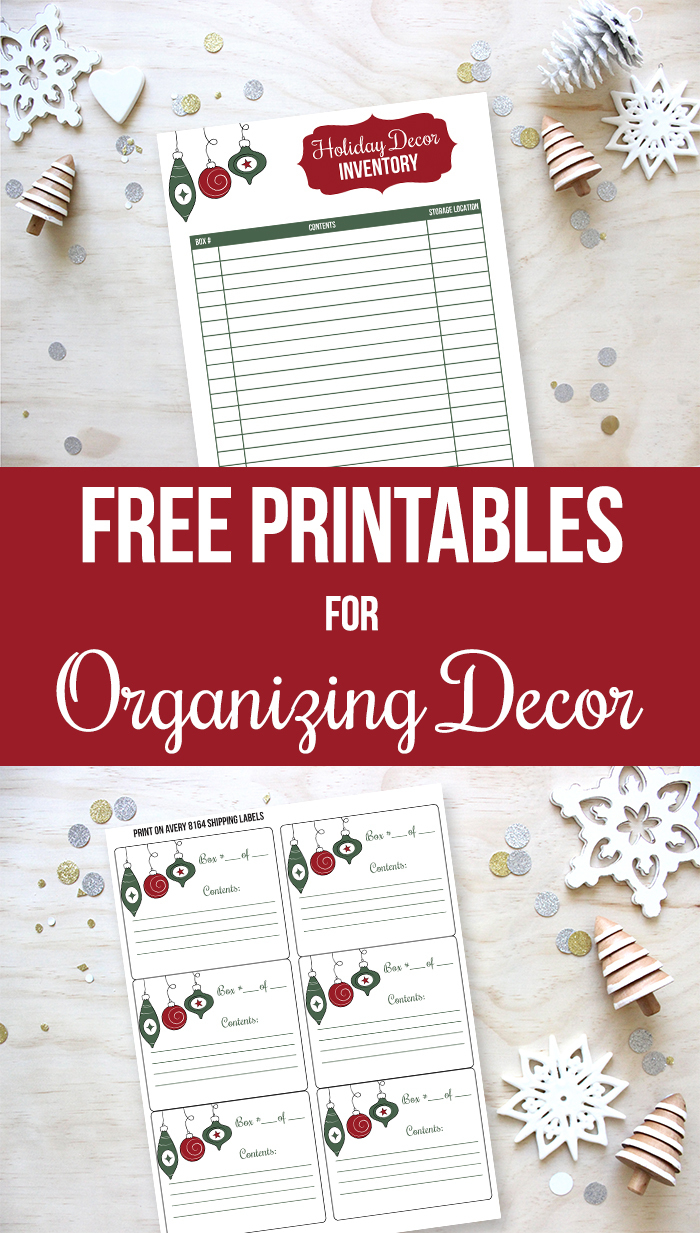 Organize Your Christmas Decoration (Step 12) - I Heart Planners - Free Printable Christmas Decorations