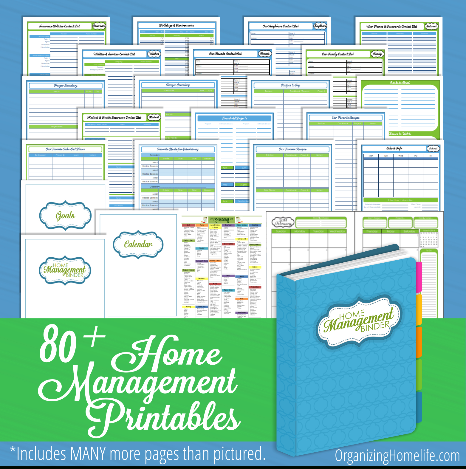 Organizing Homelife Home Management Binder Printables - Clean Mama - Free Printable Household Binder