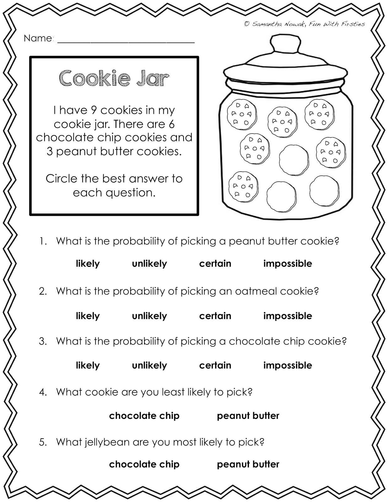 Our Probability Unit: Worksheets, Activities, Lessons, And - Free Printable Probability Worksheets 4Th Grade