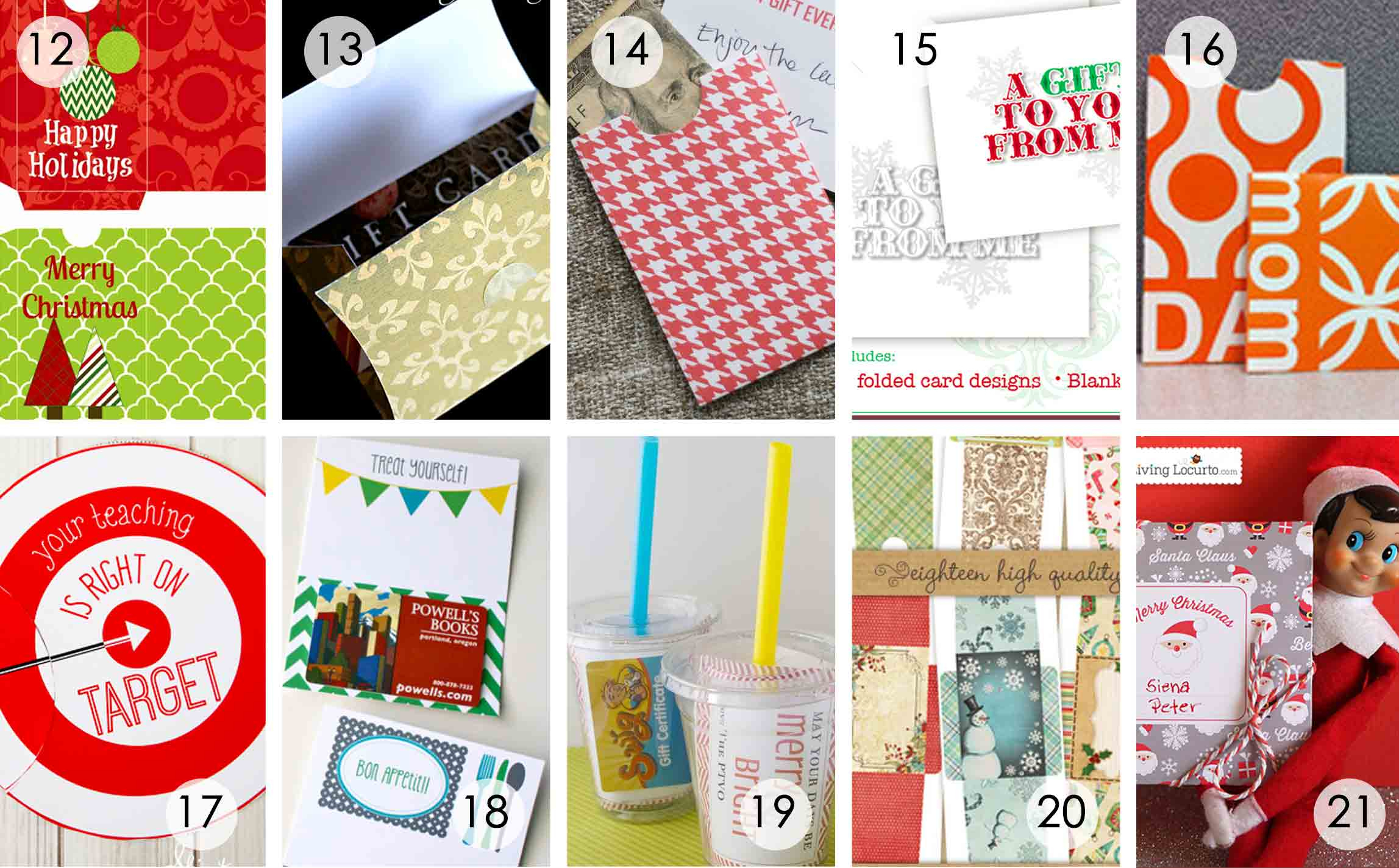 Over 50 Printable Gift Card Holders For The Holidays | Gcg - Free Printable Christmas Money Holders