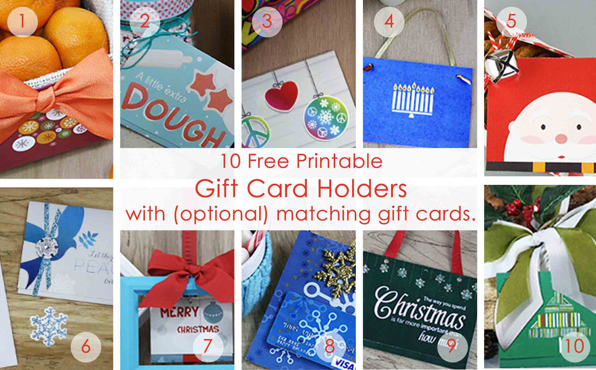 Over 50 Printable Gift Card Holders For The Holidays | Gcg - Free Printable Christmas Money Holders