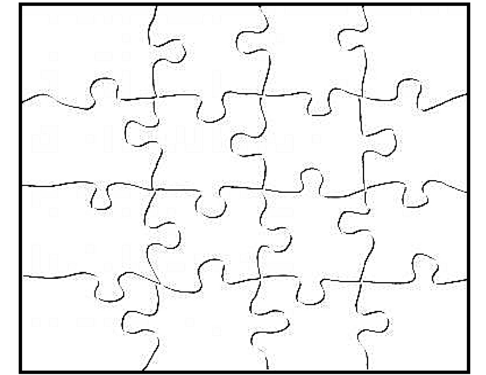 P Is For Puzzle - Free Blank Jigsaw Puzzle Template Printable - Free Blank Printable Puzzle Pieces