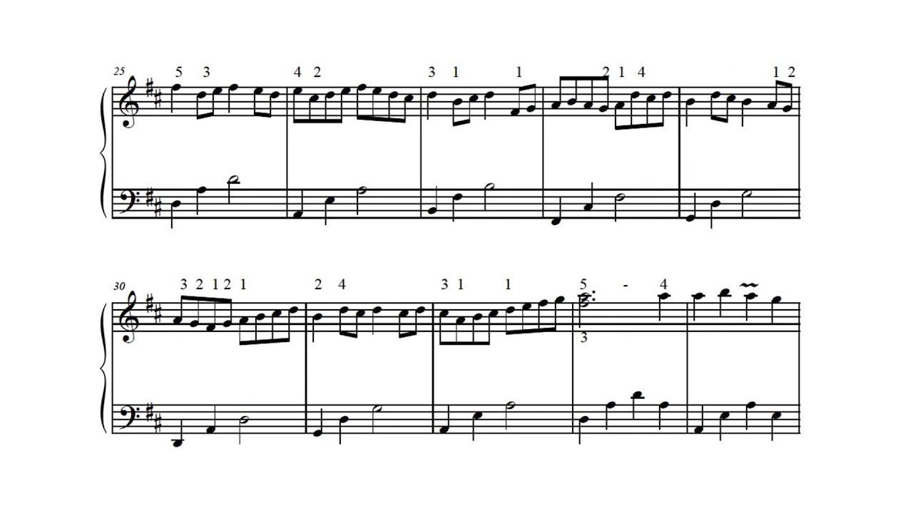 Pachelbel Canon - Easy Piano - P. Barton, Feurich 218 - Youtube - Canon In D Piano Sheet Music Free Printable