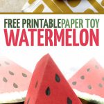 Paper Craft Templates For Play Fruit: Watermelon – Moms And Crafters   Free Printable Paper Crafts