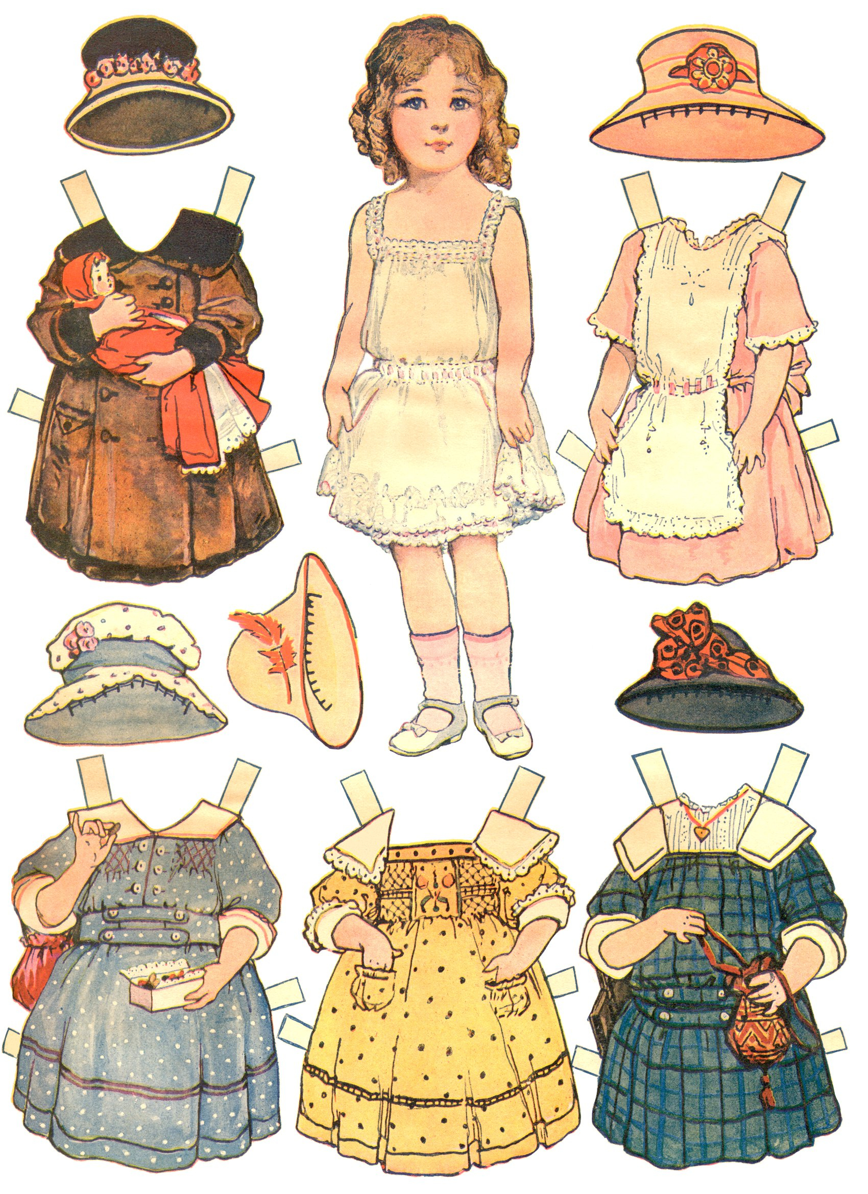 Paper Dolls And Paper Doll Dresses - Printable From Kid Fun - - Free Printable Paper Dolls