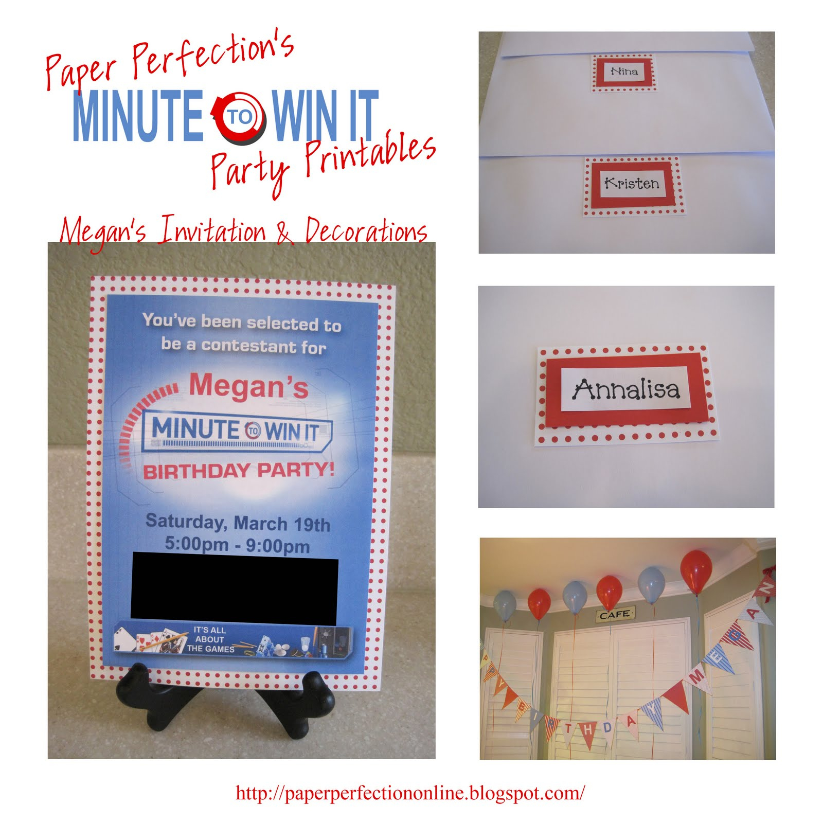 Paper Perfection: Minute To Win It Party Decorations, Favors And - Free Printable Minute To Win It Invitations