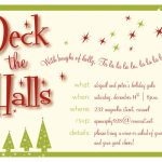 Party Invitations: Cool And Printable Christmas Party Invitations   Free Printable Christmas Party Invitations