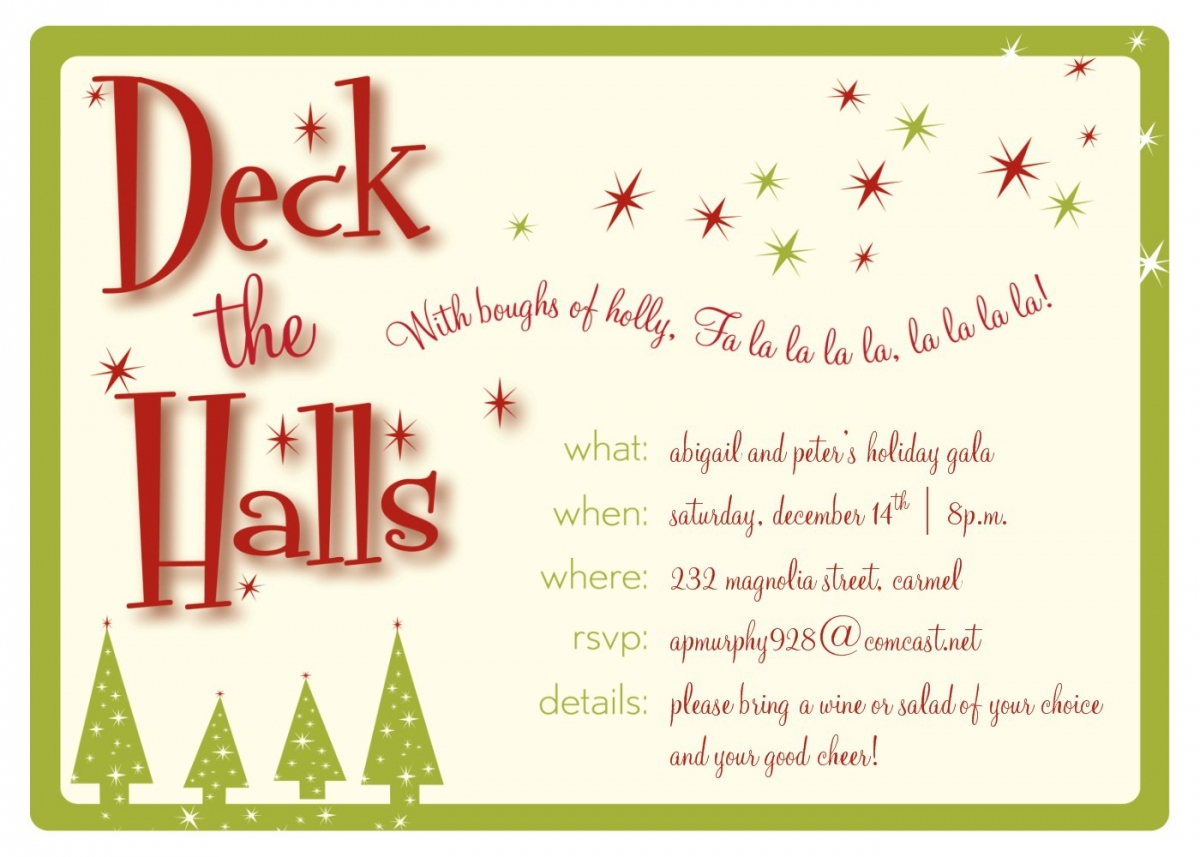 Party Invitations: Cool And Printable Christmas Party Invitations - Free Printable Christmas Party Invitations