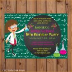 Party Invitations: Interesting Science Party Invitations Designs   Free Printable Science Birthday Party Invitations
