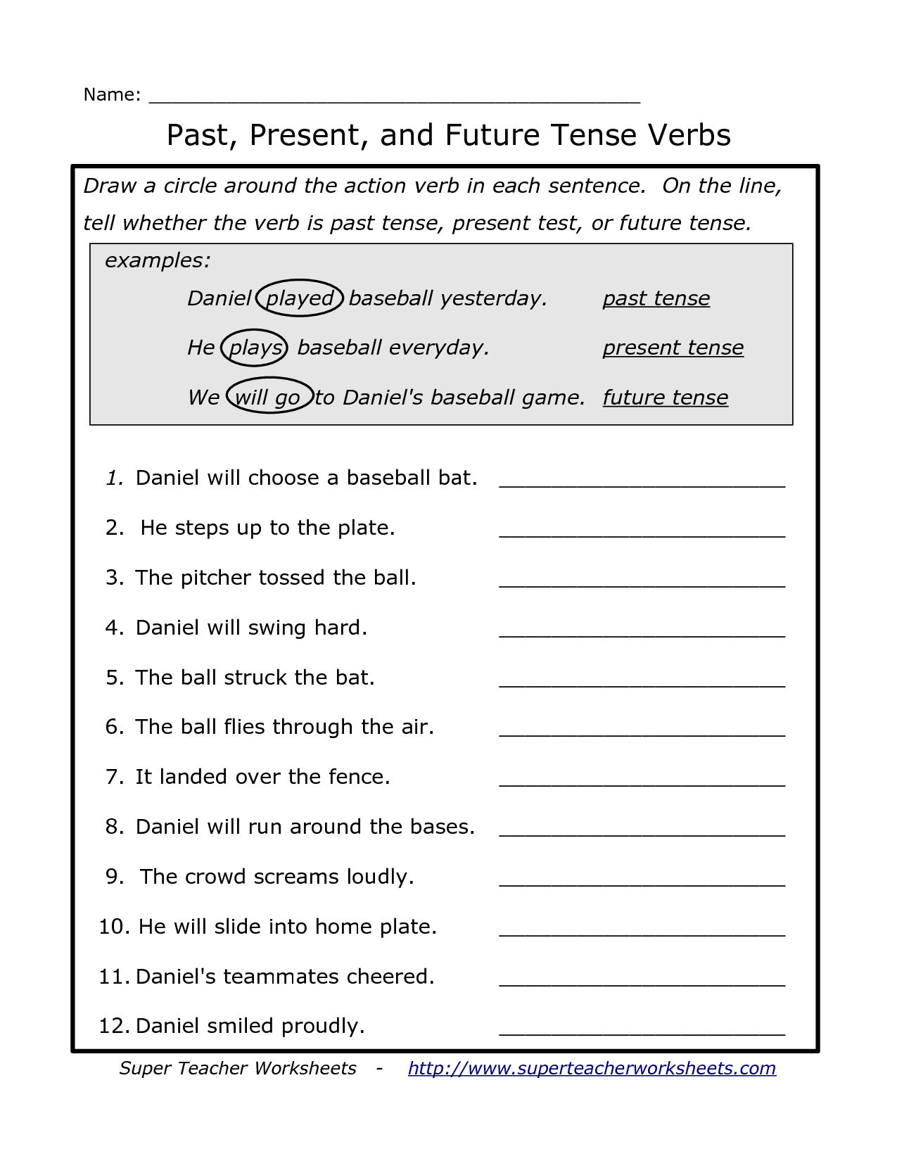 Past Present And Future Tense Verbs | Worksheets | Pinterest - Free Printable Past Tense Verbs Worksheets