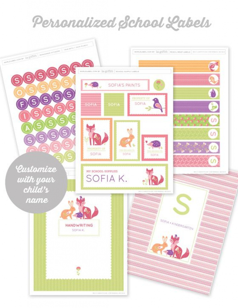 Personalized School Supply Labels | Kids &amp;amp; School Labels, Printables - Free Printable Personalized Children&amp;amp;#039;s Books