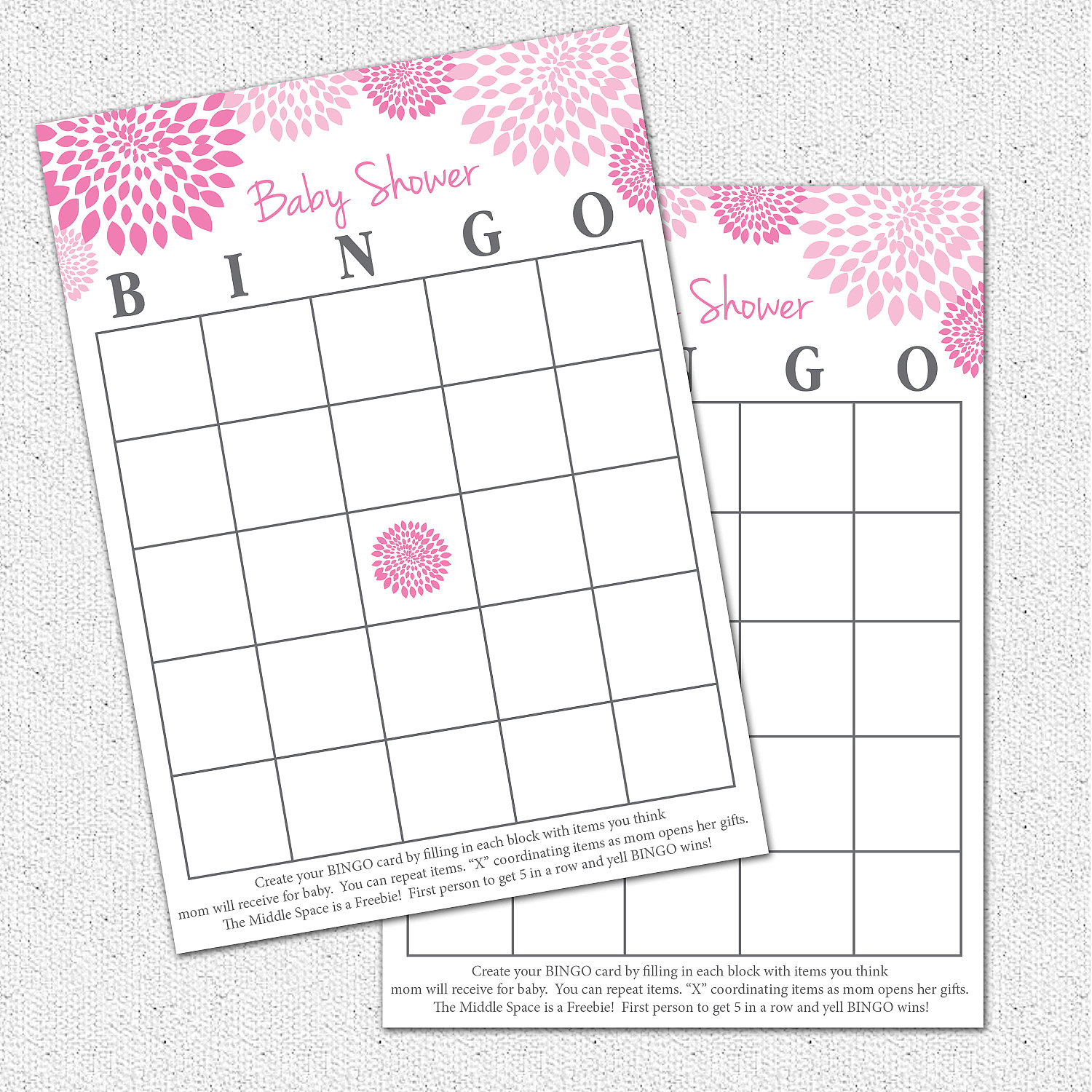 Photo : Baby Shower Baby Bingo Image - Baby Bingo Game Free Printable