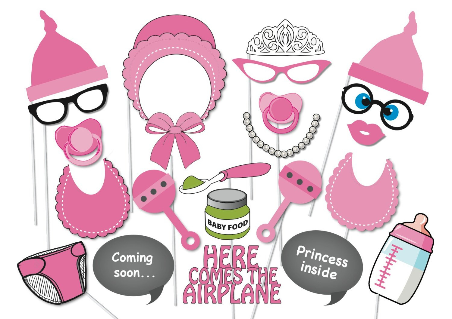 Photo Booth Props Baby Shower Free Printable - Baby Shower Ideas - Free Printable Baby Shower Photo Booth Props