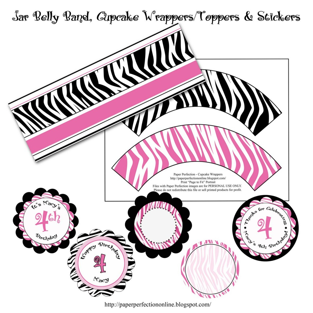 Photo : Zebra Princess Baby Shower Invitations Image - Free Printable Zebra Baby Shower Invitations