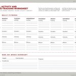 Physical Activity Progress Tracking Worksheet: A Free Download   Free Printable Fitness Worksheets