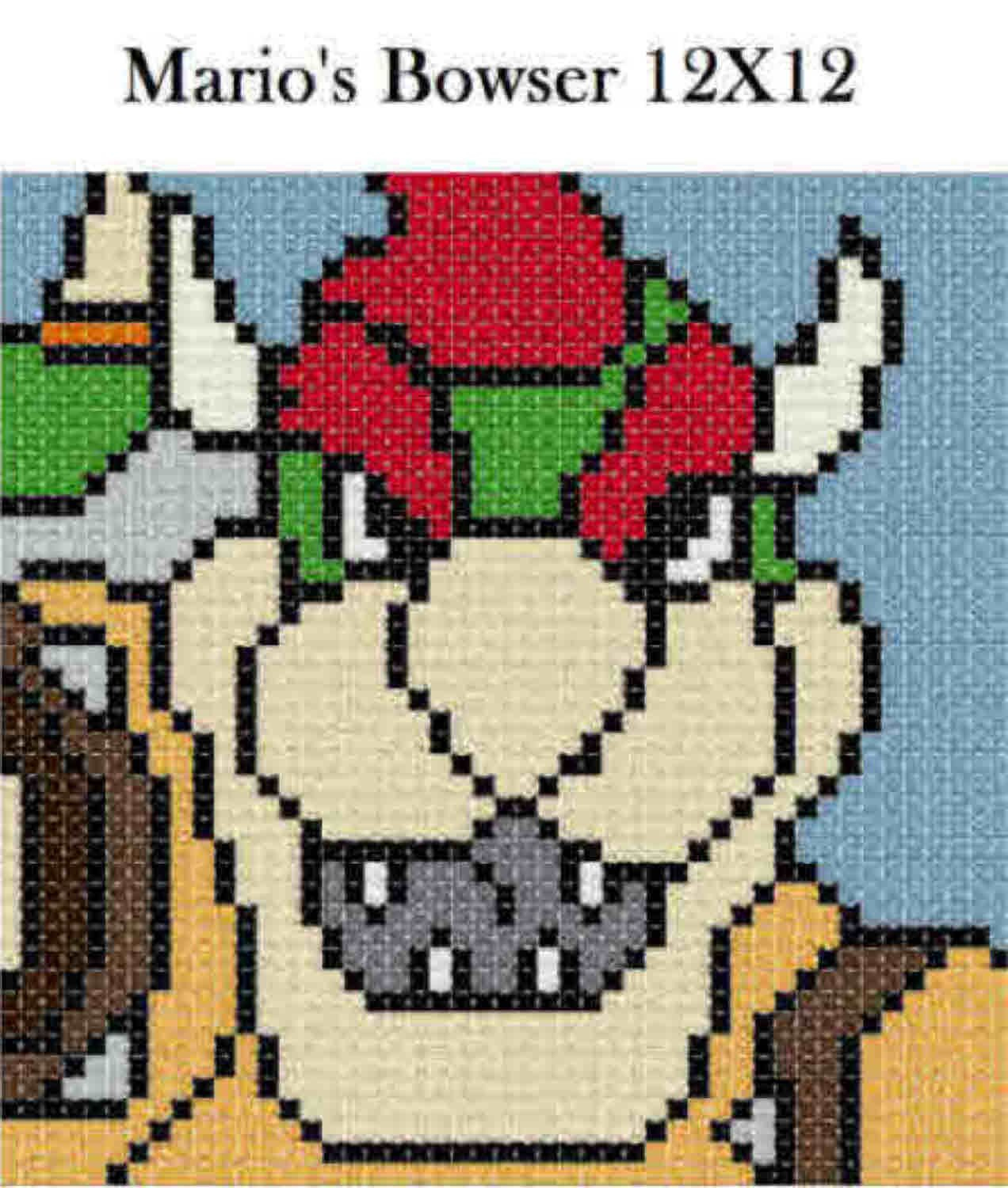 Pick 1 Mario &amp;amp; Friends 12X12 Latch Hook Kits / Message Me With - Free Printable Latch Hook Patterns