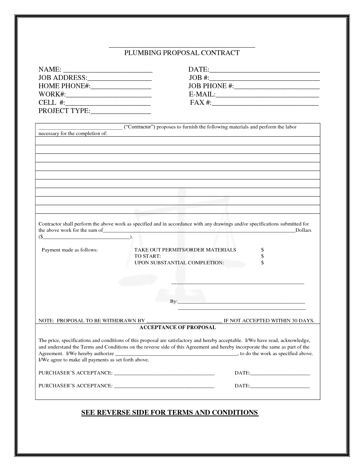 Pinboyvanss On Business | Templates Printable Free, Proposal - Free Printable Proposal Forms