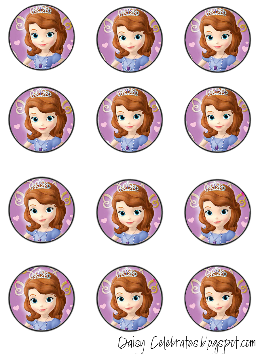 Pincrafty Annabelle On Sofia Printables | Pinterest | Sofia - Free Printable Sofia Cupcake Toppers