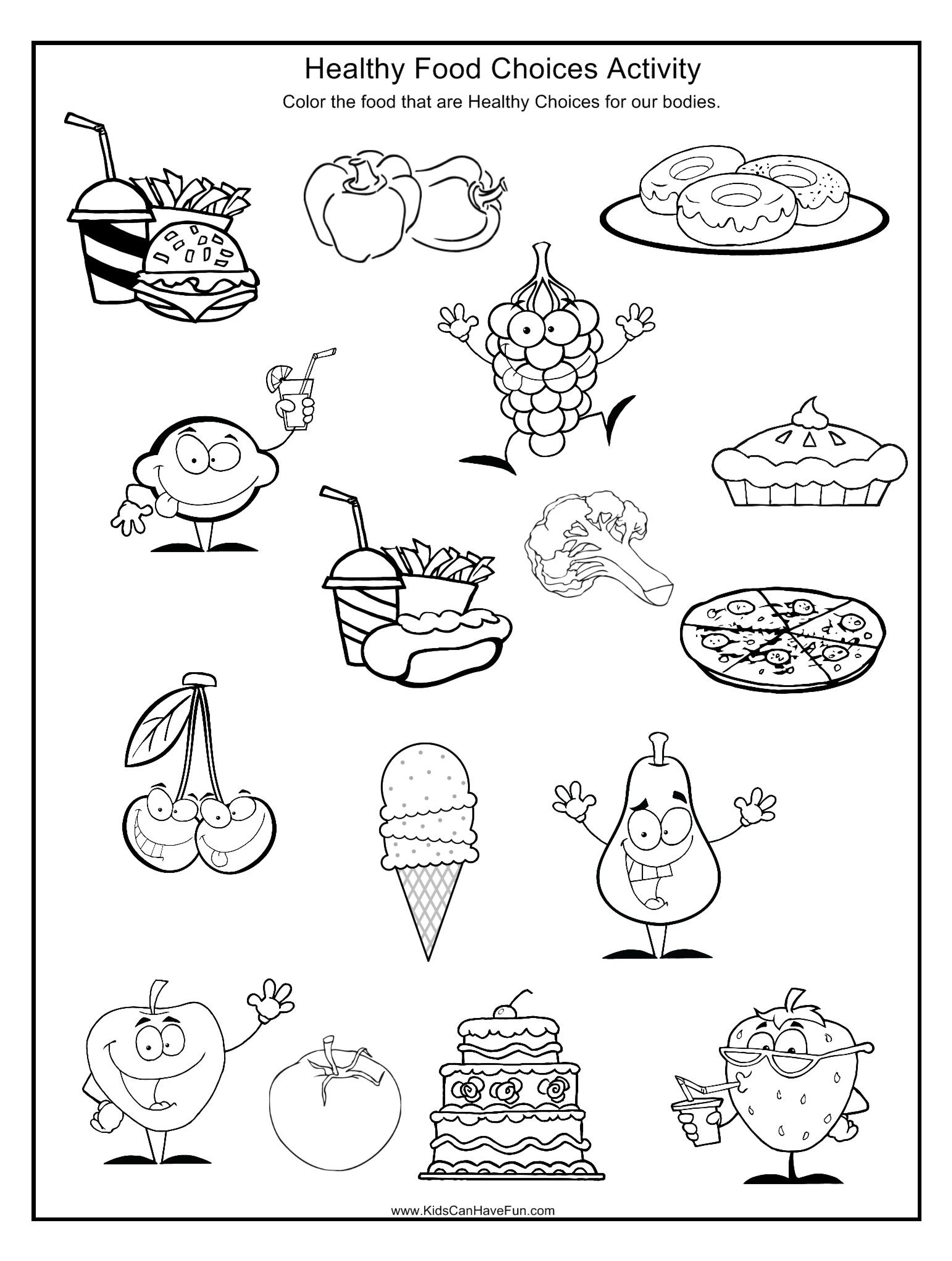 Pindebbie Yoho On Coloring Sheets | Pinterest | Healthy And - Free Printable Healthy Eating Worksheets