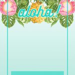 Pineapple Luau Perimeter   Free Printable Birthday Invitation   Hawaiian Party Invitations Free Printable