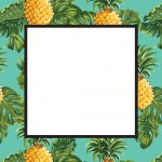 Pineapple Print   Free Printable Summer Party Invitation Template   Free Printable Pineapple Invitations
