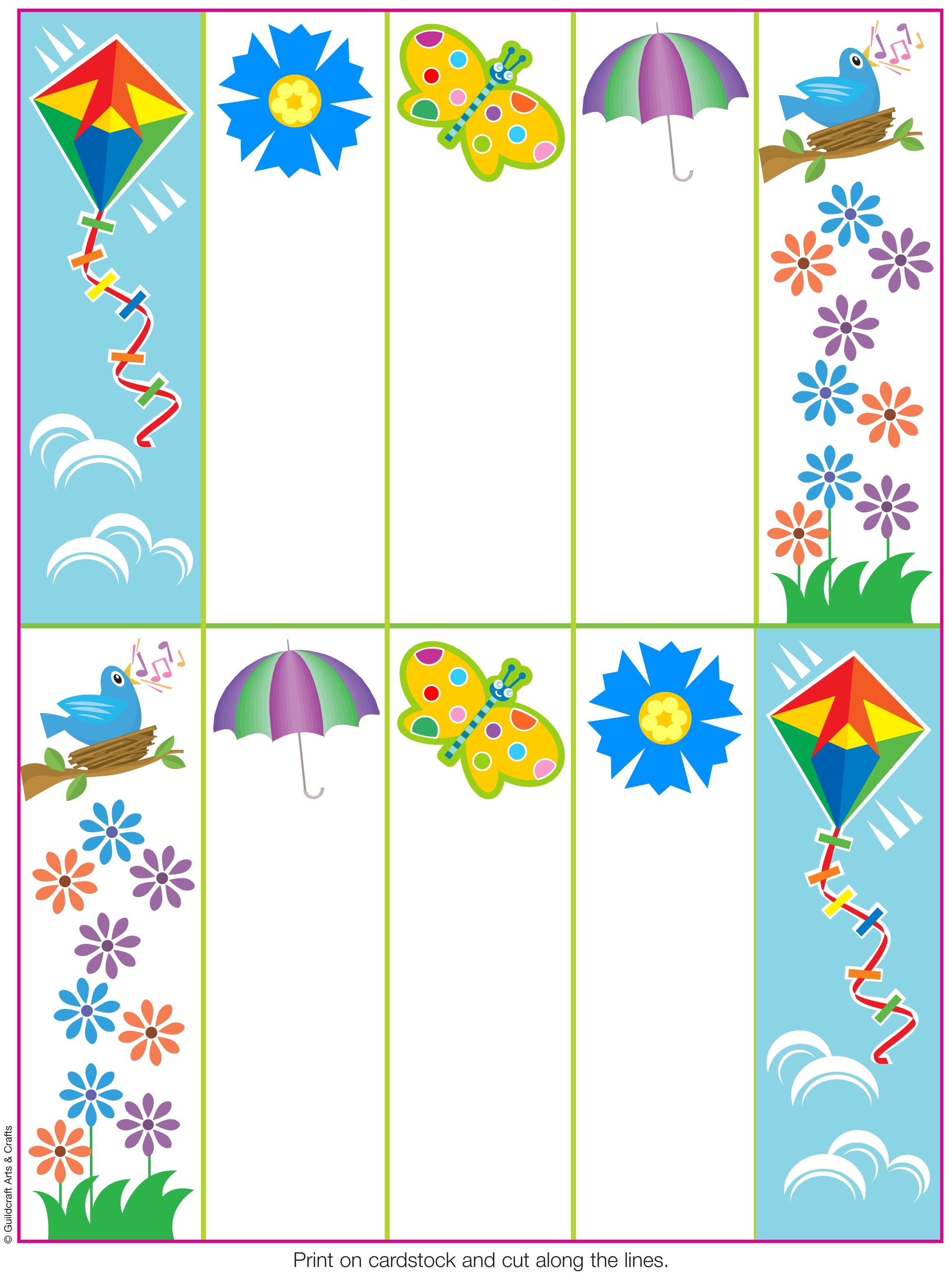 Pinguildcraft Arts &amp;amp; Crafts On Printables | Bookmarks, How To - Free Printable Spring Bookmarks