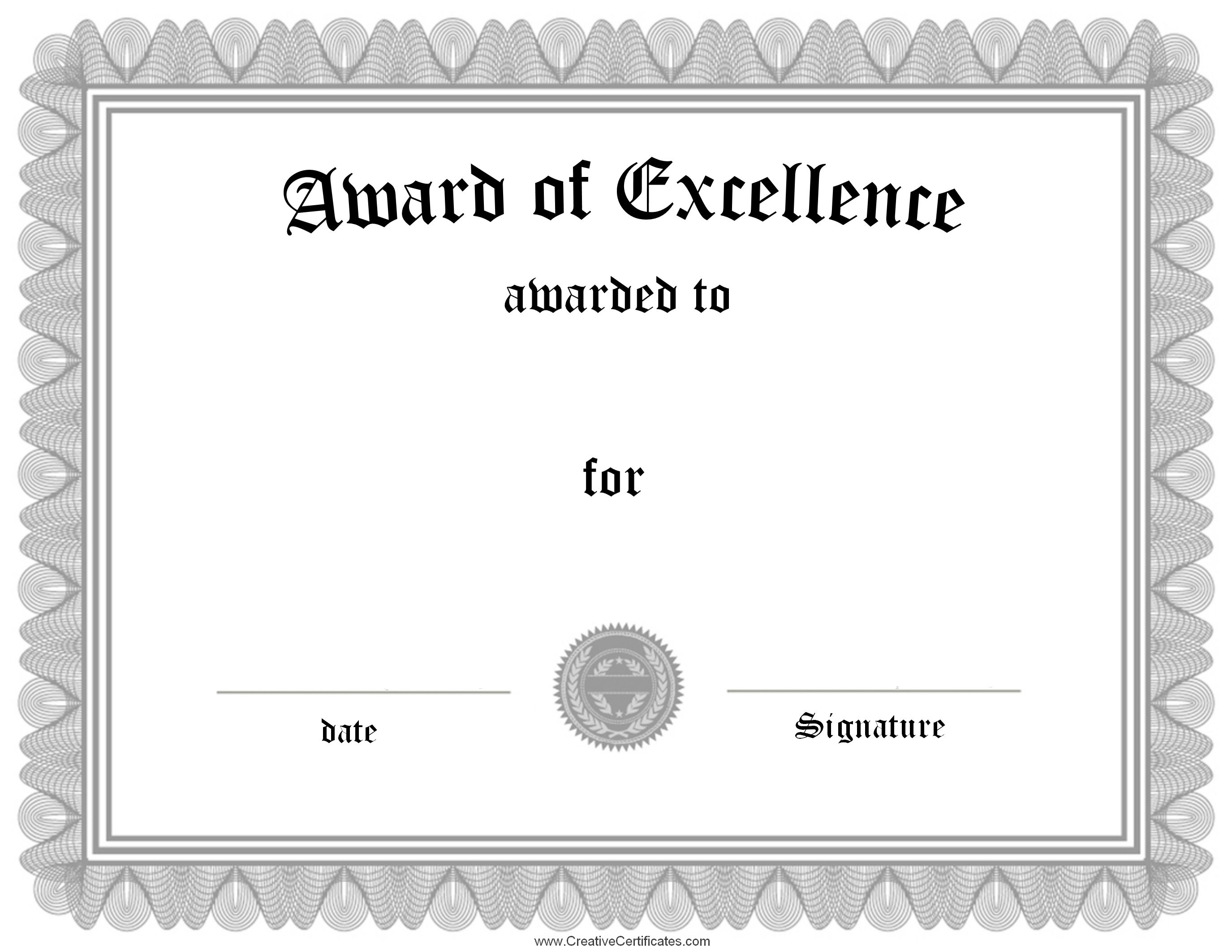 Pinhaider On Border | Certificate Of Achievement, Certificate Of - Free Customizable Printable Certificates Of Achievement