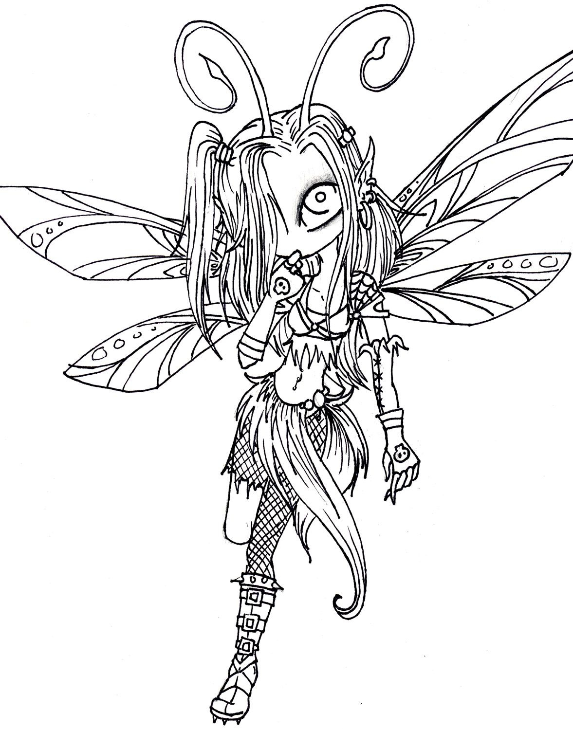 Pinjenjen S. On Art Patterns | Pinterest | Coloring Pages, Adult - Free Printable Coloring Pages For Adults Dark Fairies