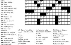 Free Printable Large Print Crossword Puzzles