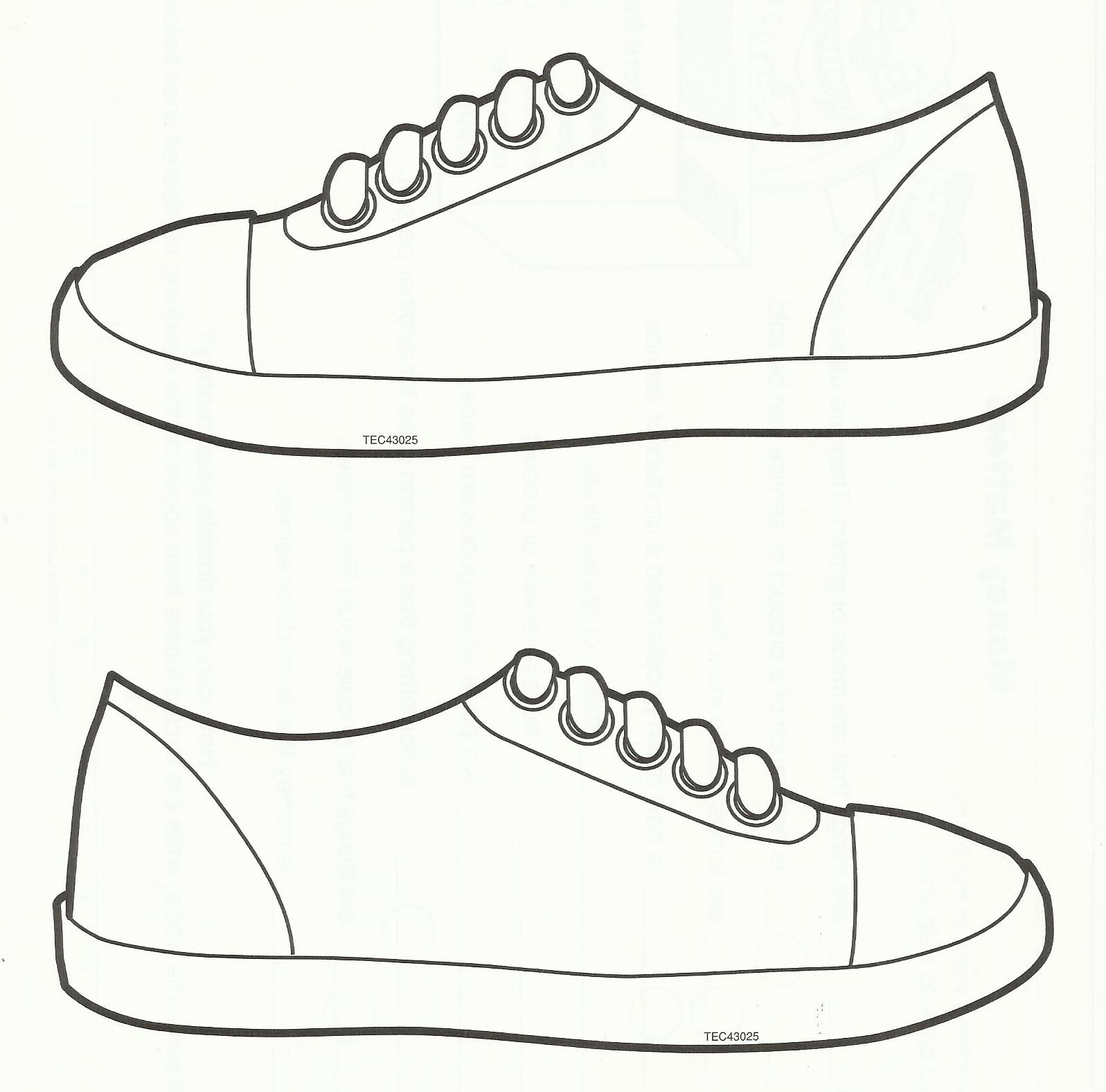 Pinkim Bryant On Sub Plans | Sneaker Art, Shoe Template, Art - Free Printable Shoe Print Template