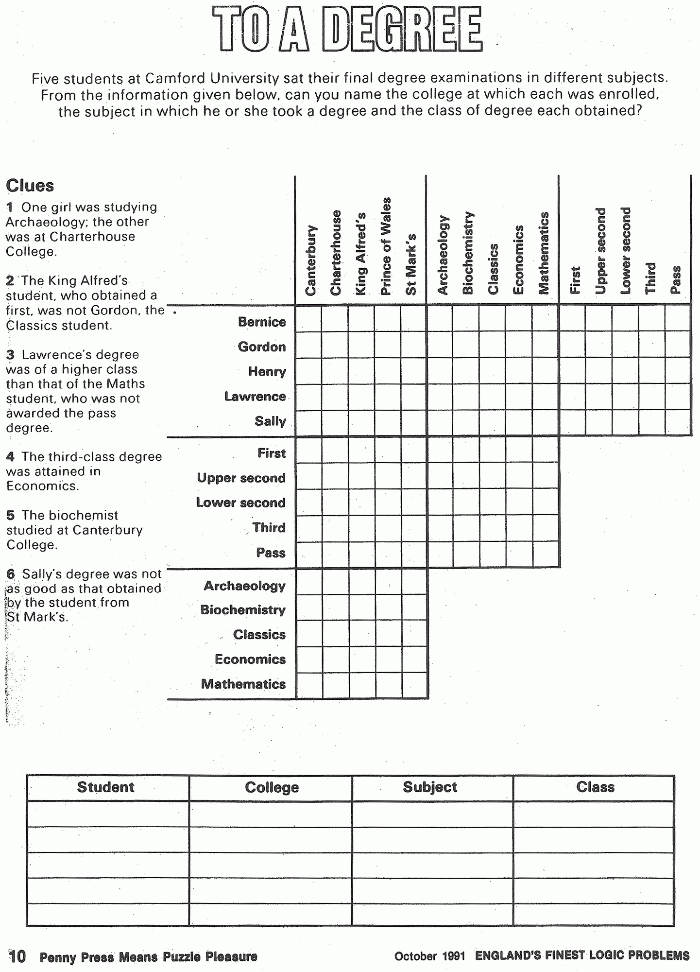 Pinlaurelle On Games | Pinterest | Logic Puzzles, Puzzle And - Free Printable Logic Puzzles For High School Students