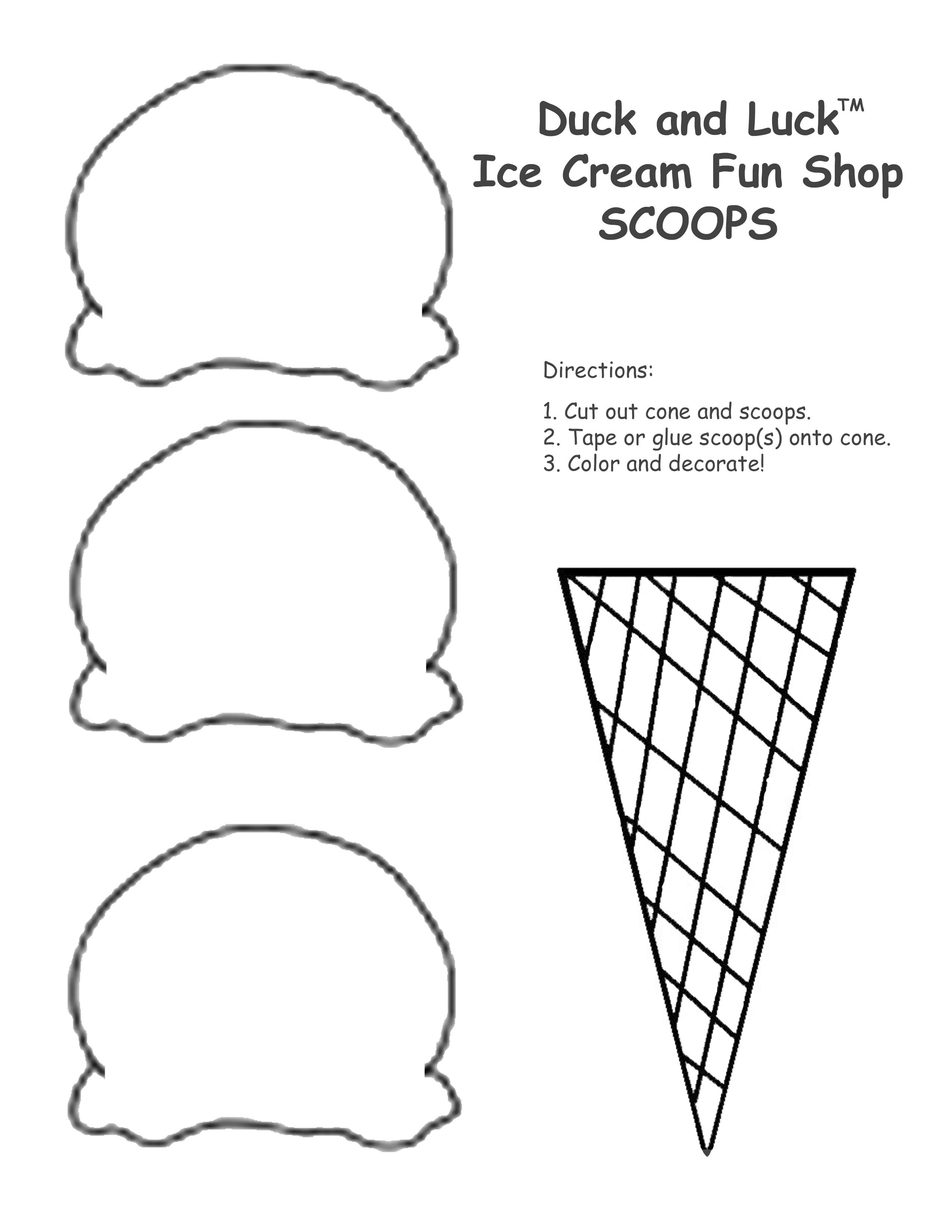Pinlavinia Dascălu [Mateuț] On Crafts.kids.job | Ice Cream - Ice Cream Cone Template Free Printable